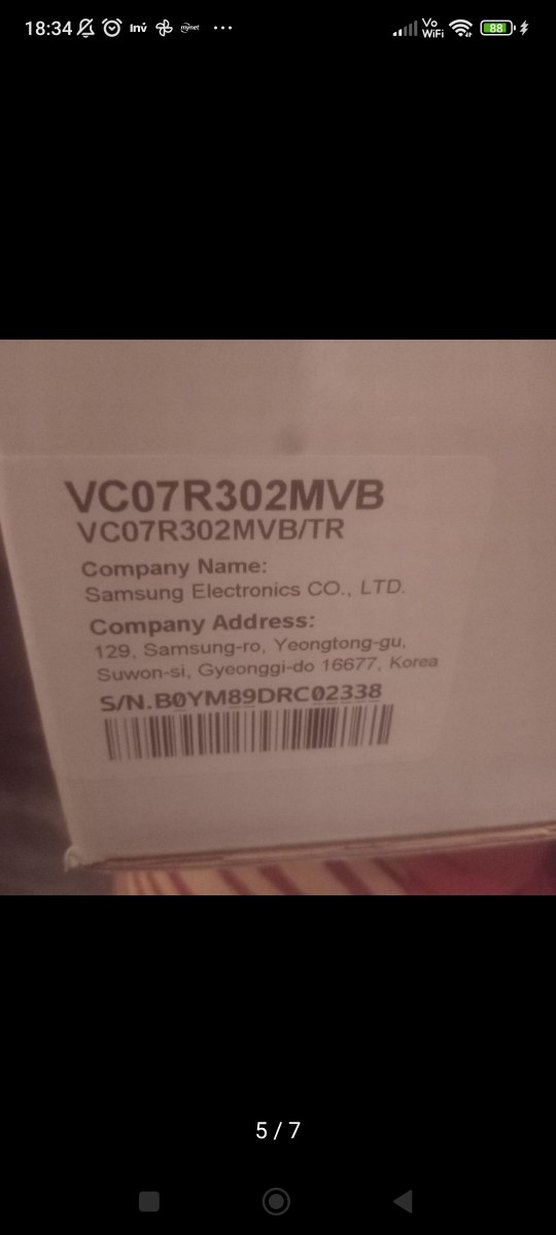 Koyu Mavi Samsung Elektrikli Süpürge - Görsel 5