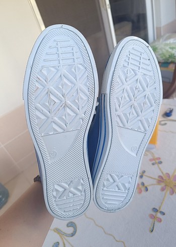 39 Mavi Bağcıklı Kadın Spor Ayakkabı - Görsel 7