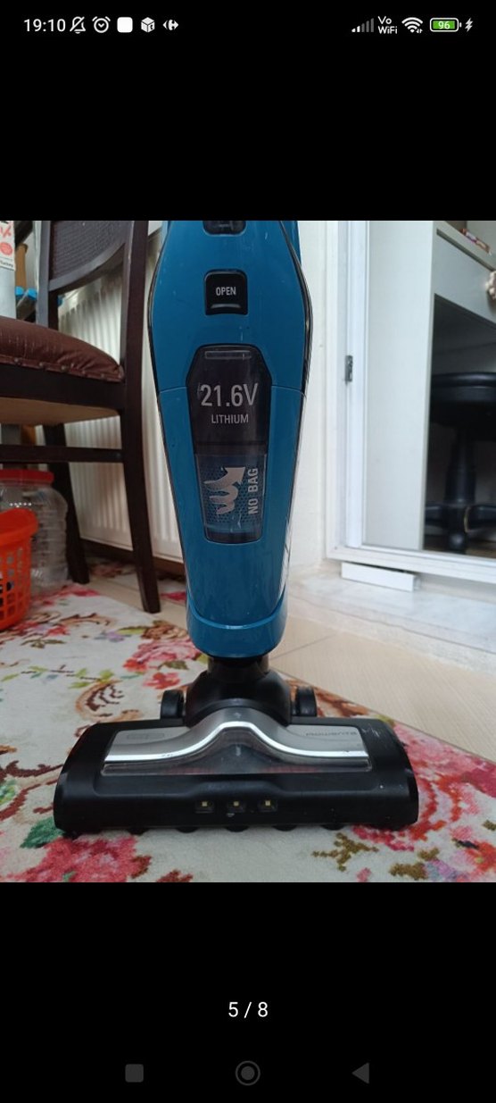 Mavi ve Gri Kablosuz Elektrikli Süpürge - Görsel 5