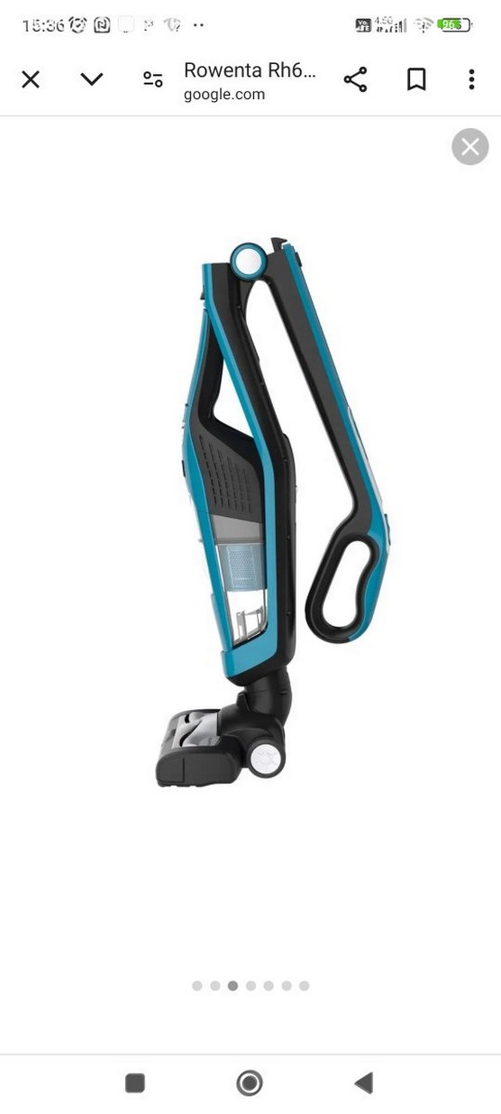 Mavi ve Gri Kablosuz Elektrikli Süpürge - Görsel 2