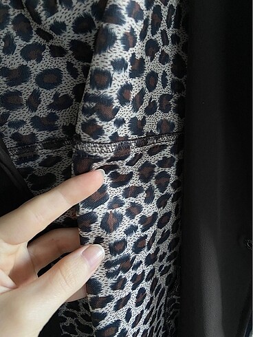 Diğer Leoparlı Oversize Ceket