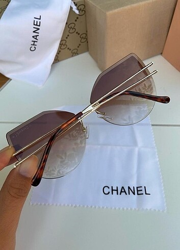  Beden kahverengi Renk Chanel kadın güneş gözlüğü 