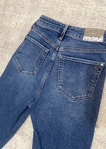 Mavi Kadın Kot Pantolon Tokalı - Görsel 6