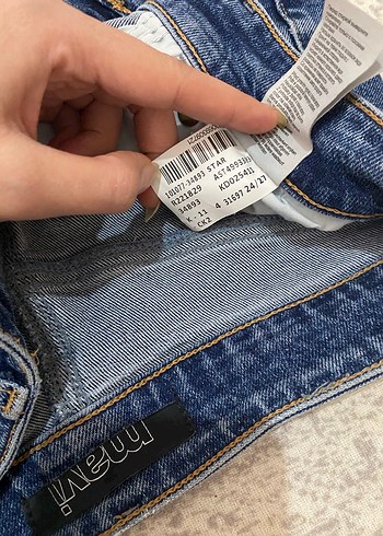 Mavi Kadın Kot Pantolon Tokalı - Görsel 4