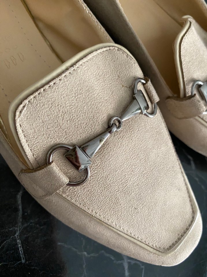 Bej Süet Tokalı  Babet - Görsel 2