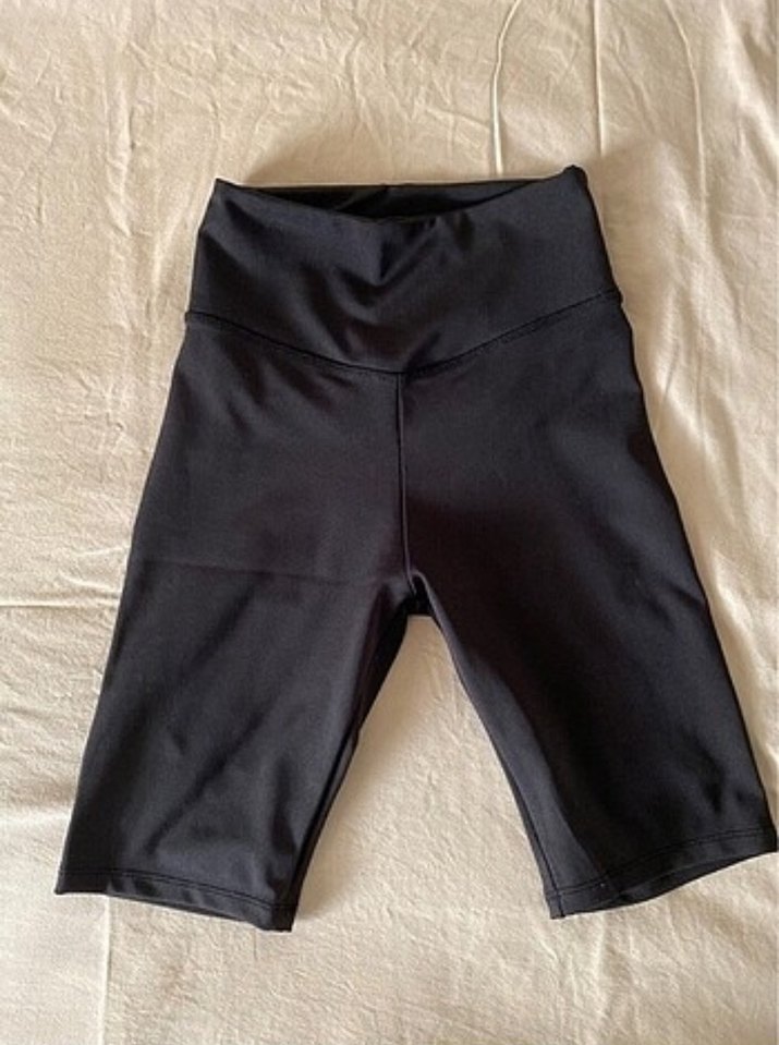 Siyah Yüksek Bel Mini Spor Şort - Görsel 4