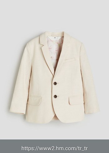 Bej Modern Klasik Çocuk Takım Elbise - Görsel 2