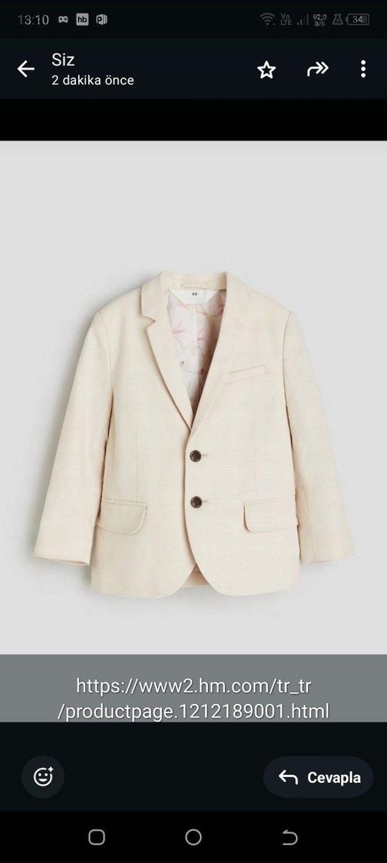 Bej Modern Klasik Çocuk Takım Elbise - Görsel 2