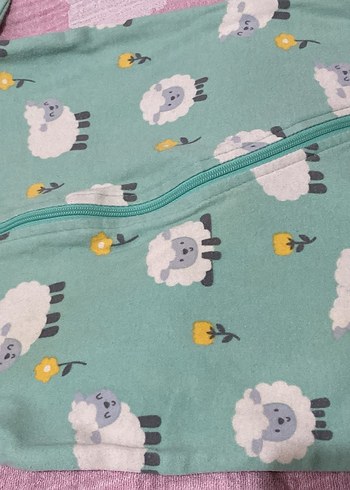 LC Waikiki Koyun Desenli Bebek Tulum ve Şapka - Görsel 3