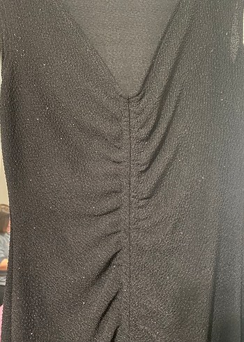 Simli siyah elbise - Görsel 3