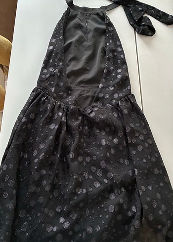 Twist Kadın Siyah Uzun Elbise - Görsel 4