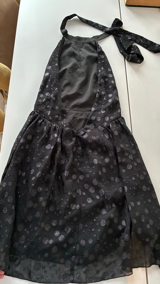 Twist Kadın Siyah Uzun Elbise - Görsel 4