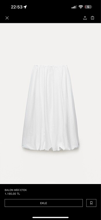 Zara Zara balon etek