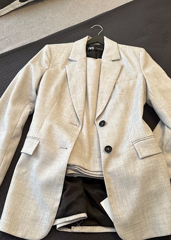 Zara Ekru Blazer Ceket