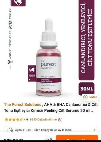 The Ordinary Purest Solutions Kadınlar için Anti-Aging Serum
