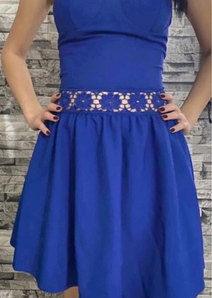 Straplez elbise - Görsel 2