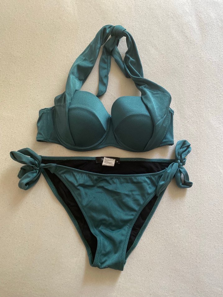 Turkuaz Strappy Bikini Takımı - Görsel 3