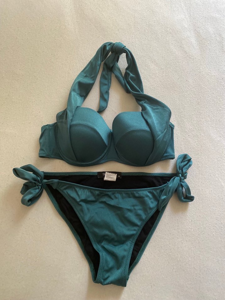 Turkuaz Strappy Bikini Takımı - Görsel 2