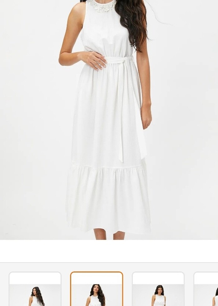 Beyaz elbise - Görsel 4