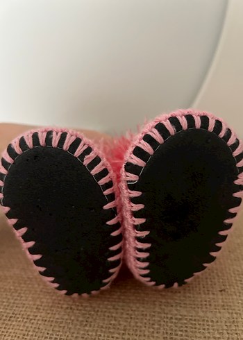 Pembe Örgü Kız Bebek Pandufu - Görsel 3