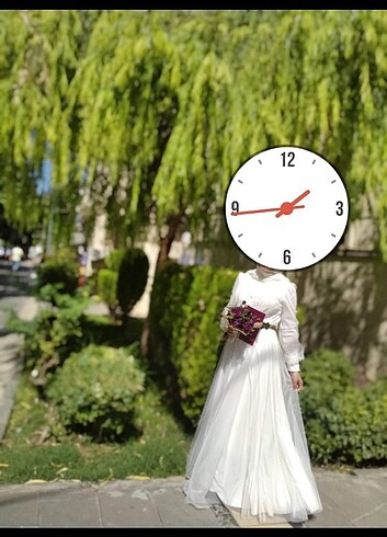 40 Beden beyaz Renk Nikâh elbisesi