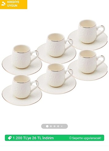 Emsan 12 kişilik kahve fincan takımı - Görsel 7