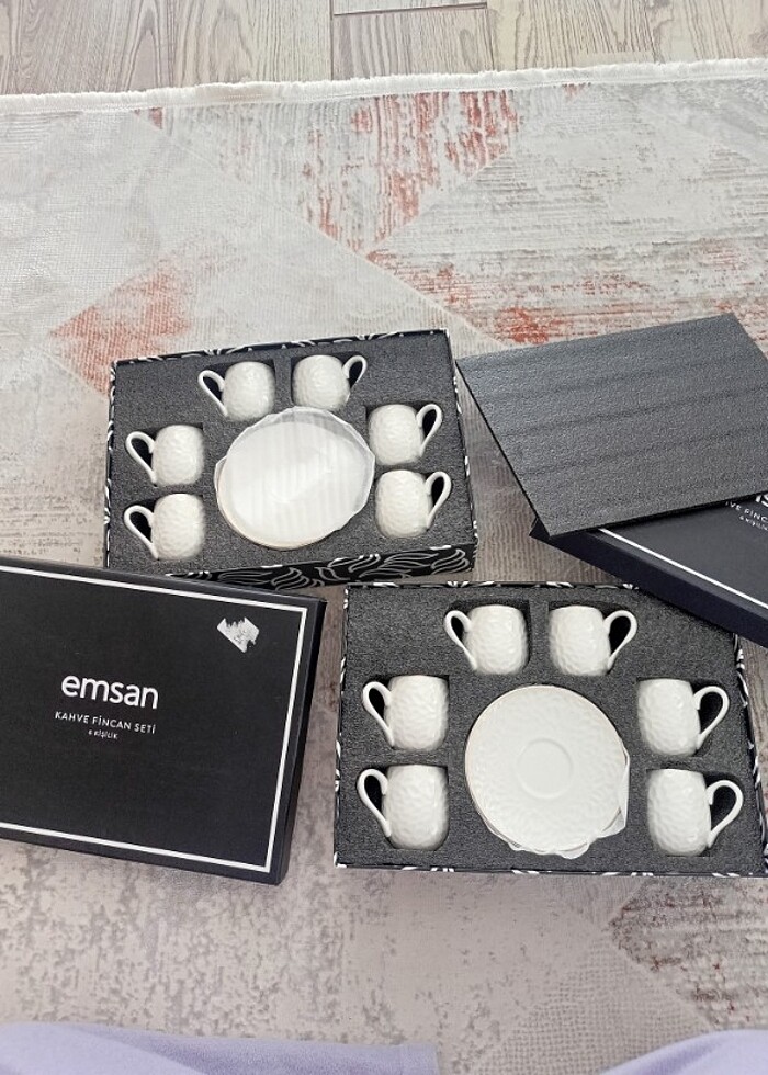 Emsan 12 kişilik kahve fincan takımı  - Görsel 4