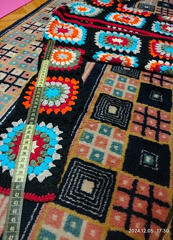 s Beden çeşitli Renk EL ÖRGÜSÜ PATCHWORK HIRKA 