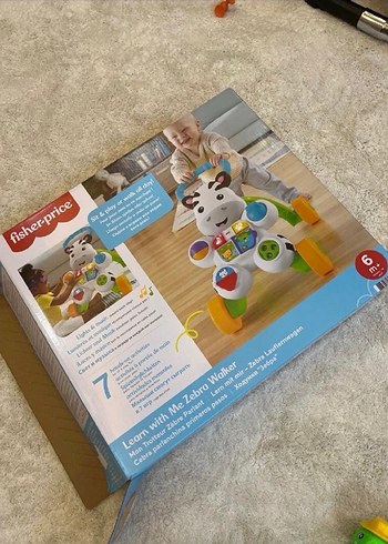 Renkli Zebra Desenli Bebek Yürüteci - Görsel 3