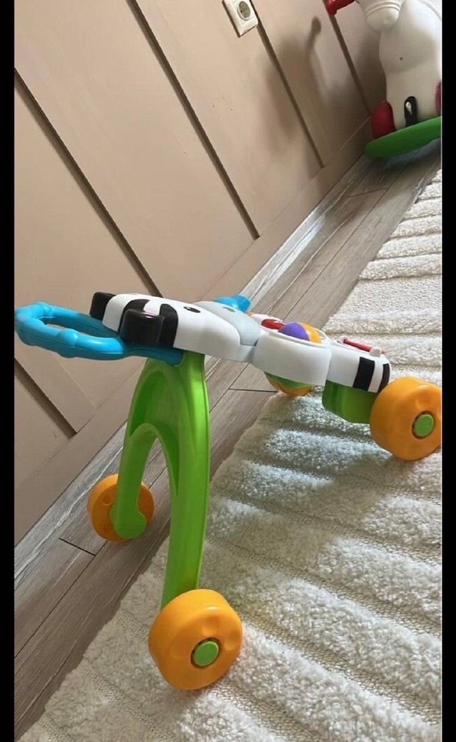 Renkli Zebra Desenli Bebek Yürüteci - Görsel 2
