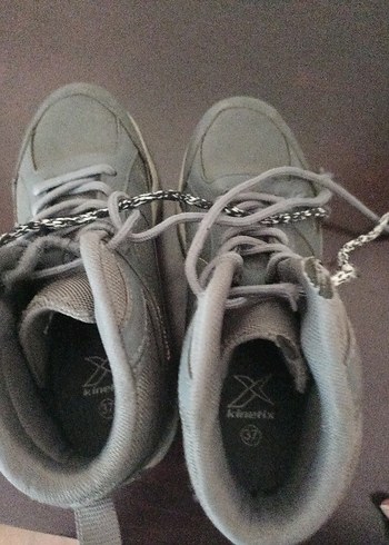 Gri Erkek bot Ayakkabı Bağcıkları - Görsel 3