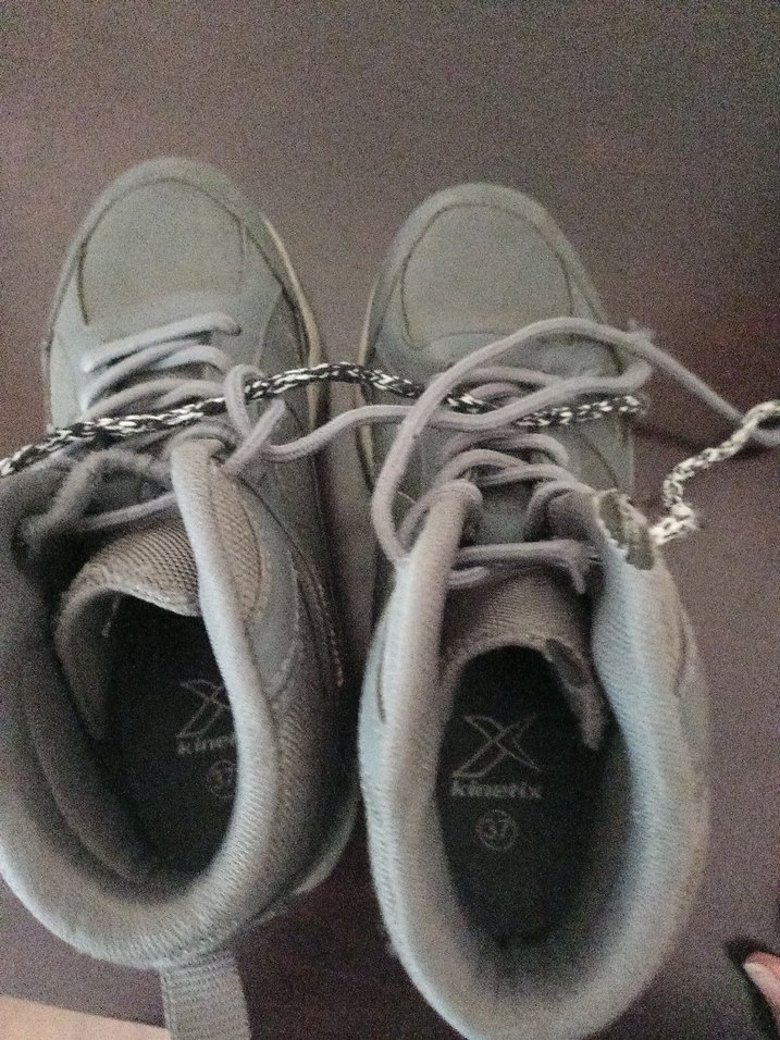 Gri Erkek bot Ayakkabı Bağcıkları - Görsel 3