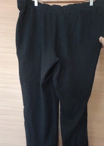 LC Waikiki Lacivert Kadın Keten Rahat Kesim Pantolon