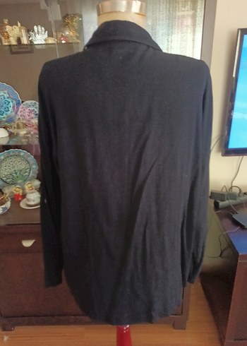 Siyah Uzun Kollu Düğmeli  Gömlek - Görsel 3