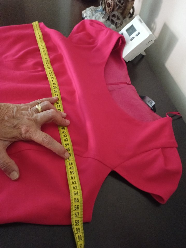 Pembe Midi Kadın Ofis Elbisesi - Görsel 5