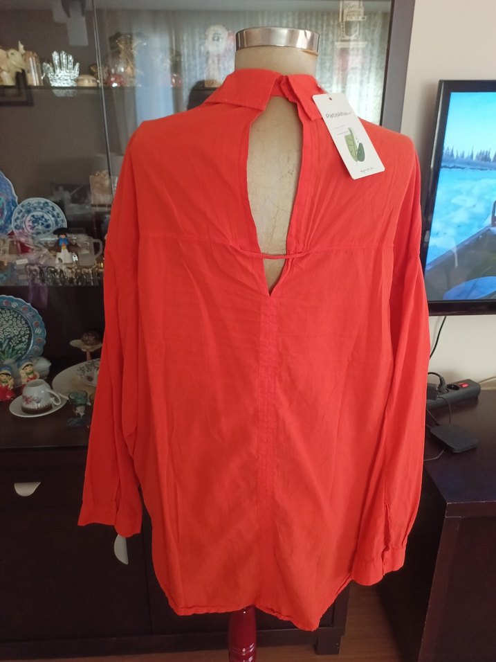 Düğmeli Kadın Gömlek - Görsel 3