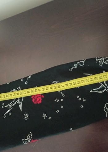 Uzun Kollu Siyah Desenli Bohem Bluz - Görsel 6