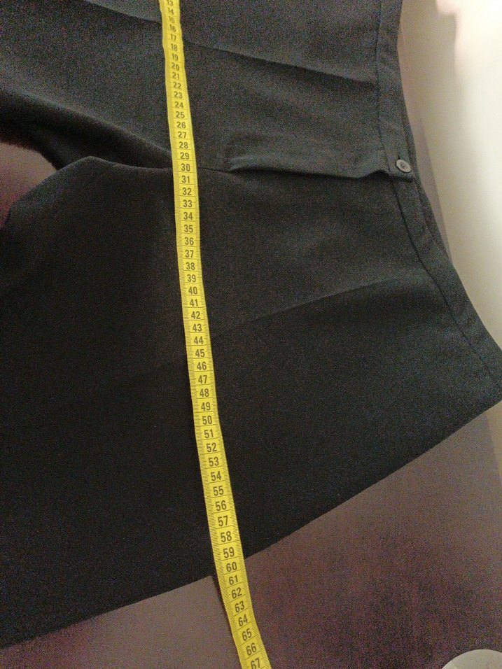 Siyah Kadın Kumaş Pantolon, Normal Kesim, Midi Boy - Görsel 5