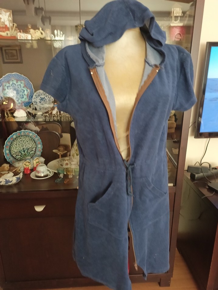 Fermuarlı Lacivert  plaj icin - Görsel 2