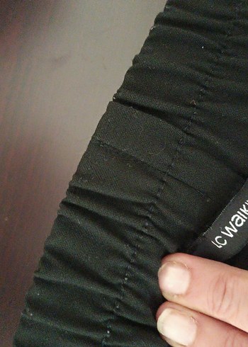 Kadın Siyah Kemerli Kumaş Pantolon - Görsel 7