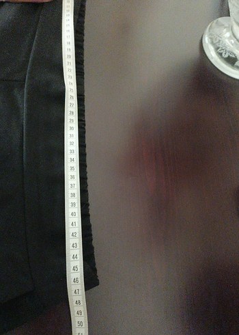 Kadın Siyah Kemerli Kumaş Pantolon - Görsel 8