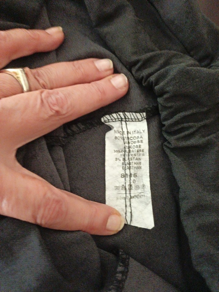 Kadın Siyah Kemerli Kumaş Pantolon - Görsel 4