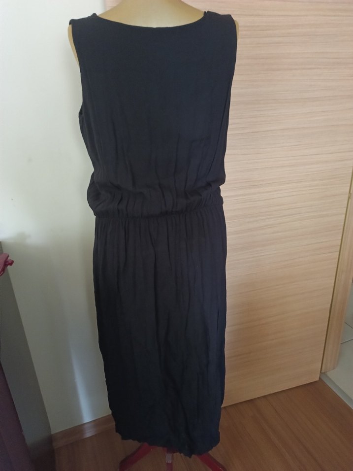 Siyah  Günlük Elbise - Görsel 4