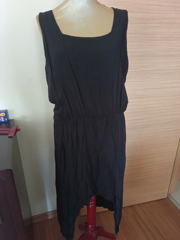 Siyah  Günlük Elbise - Görsel 2