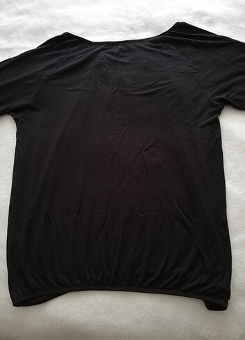 48 Beden siyah Renk Penye bluz