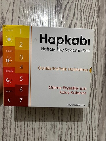  Beden Renk İlaç kutusu