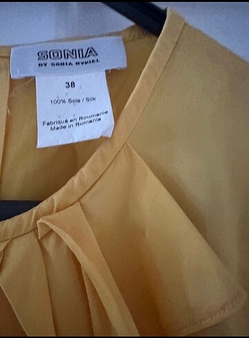 Sonia Rykiel Sonia Rykiel Sarı İpek Bluz