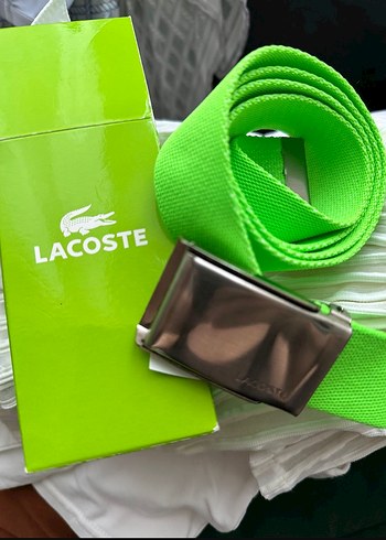 Lacoste Neon Yeşil Kemer