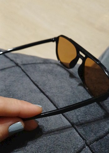 Diğer Kahverengi Minimalist Kadın erkek Güneş Gözlüğü