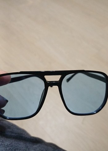 Kadın erkek unisex Şeffaf Mavi Minimalist Gözlük